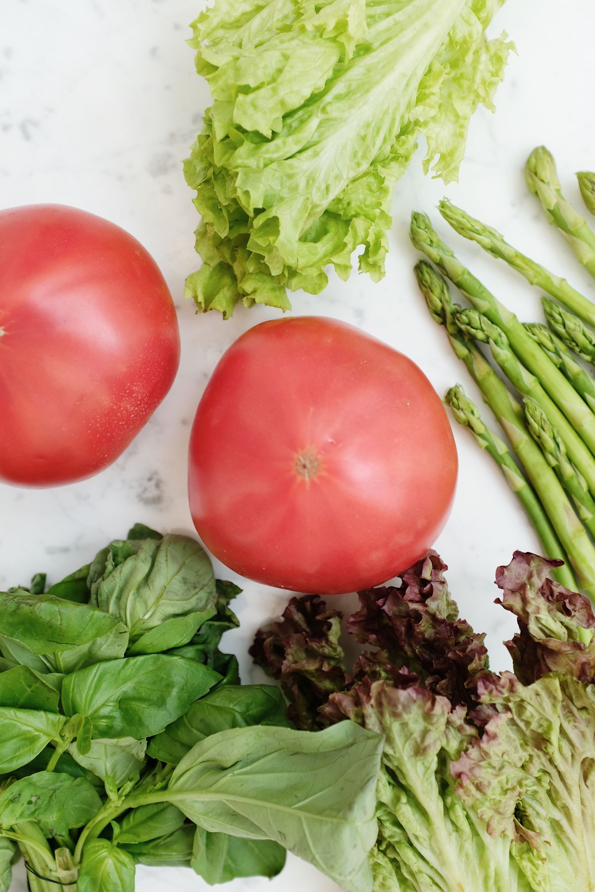 vibrant fresh tomatoes and green vegetables for joint health nutrition