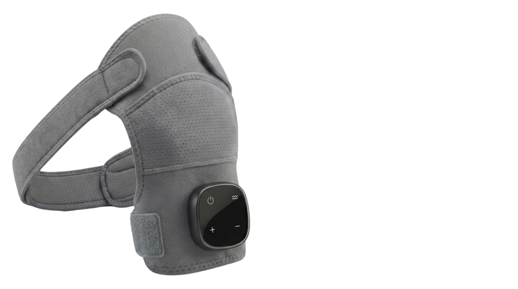 OptiJoint heated shoulder wrap single unit showing heat therapy device for joint pain relief in adults over 40