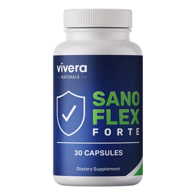 Sanoflex joint supplement one bottle packaging for adults over 40 with joint pain and mobility issues