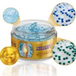 Kinzeno Triple Action Massage Gel jar showing the arnica, MSM and boswellia label and the blue gel with coloured microbeads