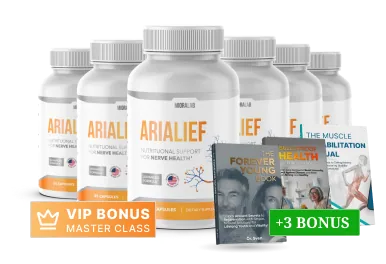 Arialief 6-bottle kit, the 180 day supply with free shipping and four digital bonuses