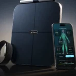 Hume Pod body composition scale and Hume Band 2.0 with the Hume Health app